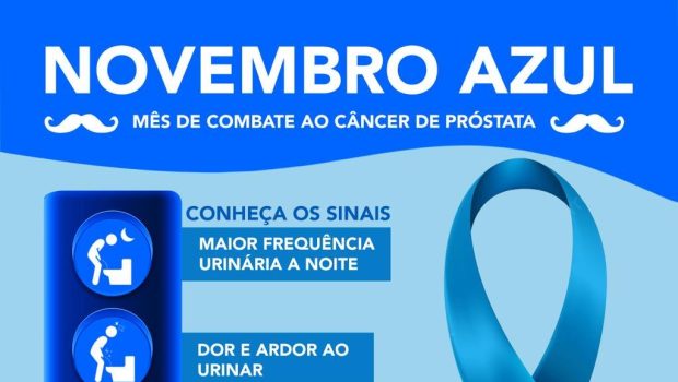 Novembro Azul -Mês de Combate ao Cancro de Prostata